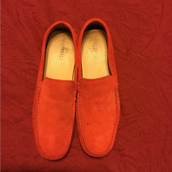 Red Suede Driving Loafer (Barney’s New York) Barneys New York Leather Driving Moccasins Made in Italy  main image 4